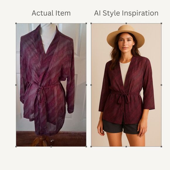 Victoria's Secret Other - Victorias Secret Womens Semi Sheer Belted Robe Kimono Cover-Up One Size